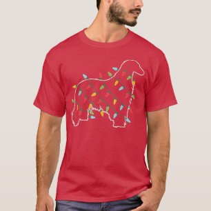 Camiseta Cachorro de Natal do Afghan Hound Light Pajama Xma