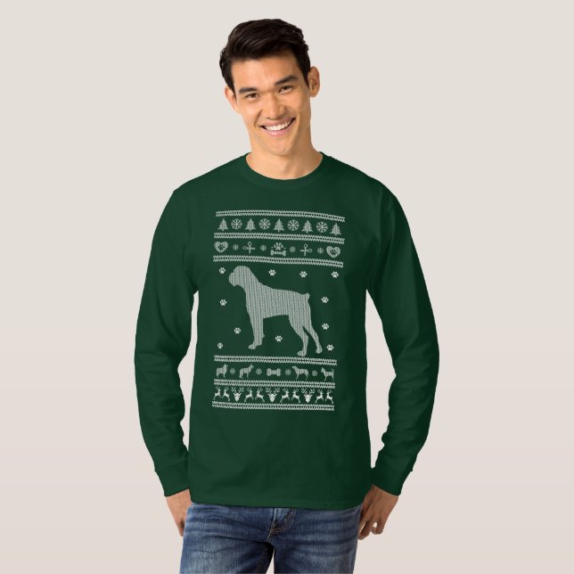 Camiseta Cachorro de Natal Feio (Frente Completa)