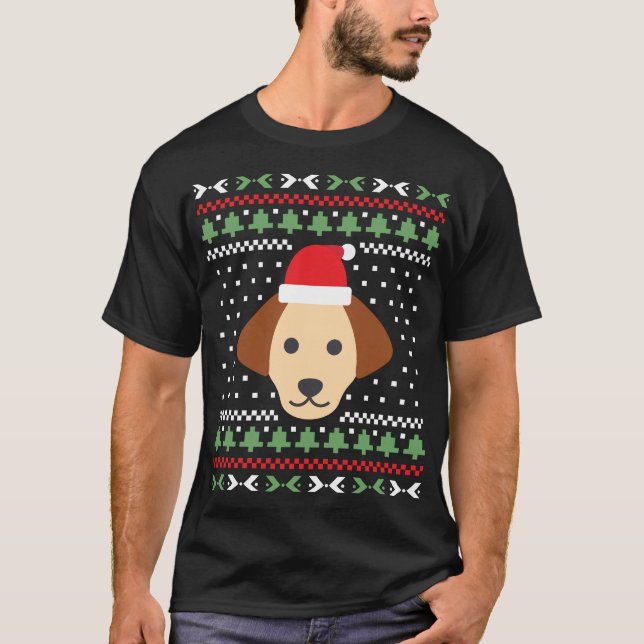 Camiseta Cachorro de Natal Feio (Frente)