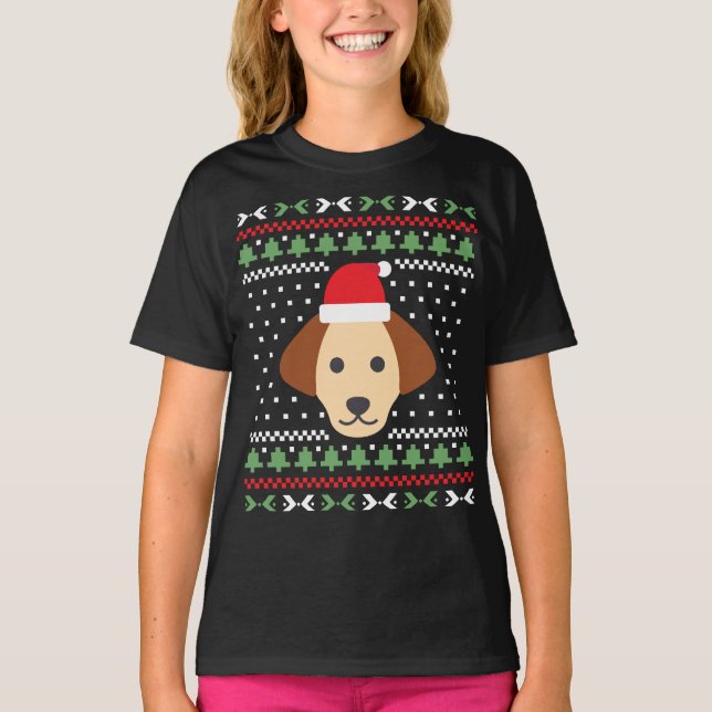 Camiseta Cachorro de Natal Feio (Frente)