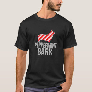 Camiseta Cachorro de Natal Pembroke Welsh Corgi Peppermint