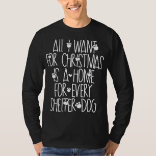 Camiseta Cachorro De Natal Resgata Uma Casa Para Cada Cacho