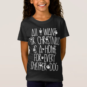Camiseta Cachorro De Natal Resgata Uma Casa Para Cada Cacho