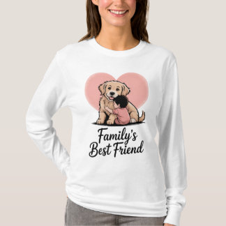 Camiseta Cachorro de Ouro doce "O melhor amigo da família"
