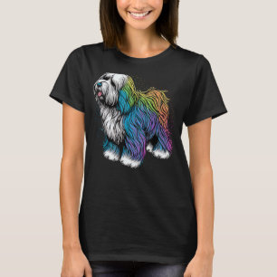 Camiseta Cachorro de Ovelha Inglês Cachorro em Bobtail Love