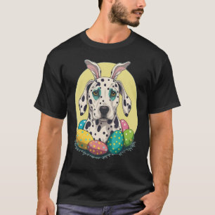 Camiseta Cachorro de Ovos de Coelhinhos Dalmacianos páscoas