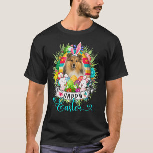 Camiseta Cachorro De Ovos De Páscoa - Shetland Sheepdog Fel