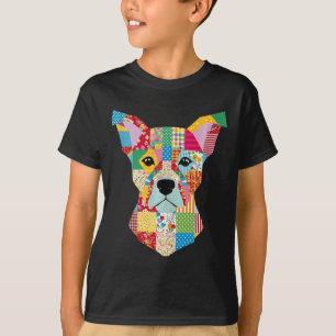 Camiseta Cachorro De Padrões De Inclinação Para Quilter Sew