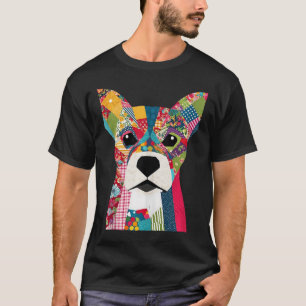 Camiseta Cachorro De Padrões De Inclinação Para Quilter Sew