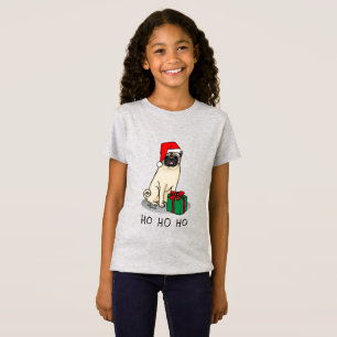Camiseta Cachorro de Papai Noel de Natal (desfiladeiro)