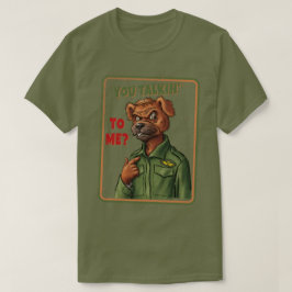 Camiseta Cachorro de Paródia Retro – Está Falando Comigo?