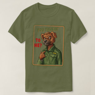 Camiseta Cachorro de Paródia Retro – Está Falando Comigo?