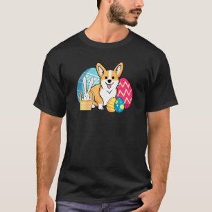 Camiseta Cachorro de Páscoa Pembroke Welsh Corgi Bunny Orel