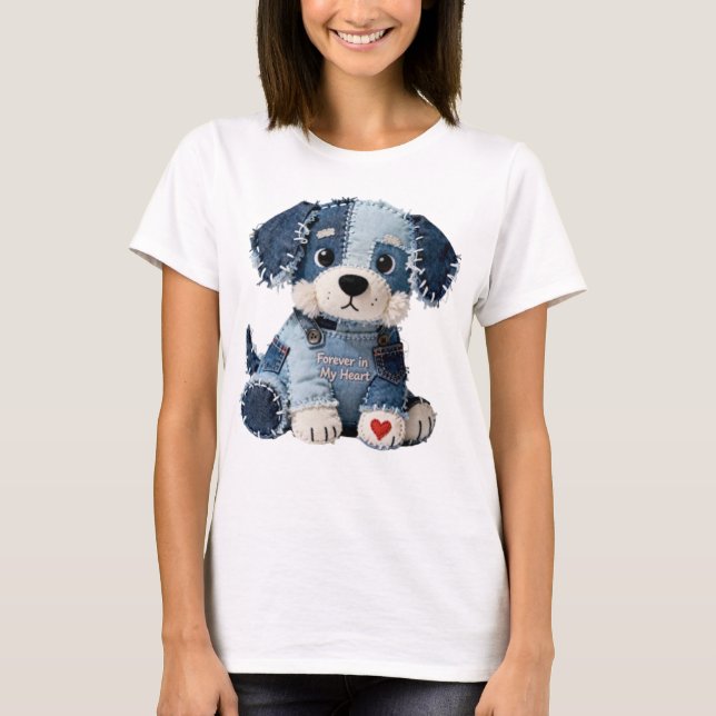 Camiseta Cachorro de Patchwork (Frente)