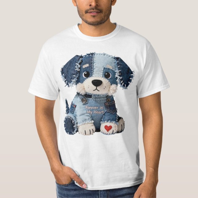 Camiseta Cachorro de Patchwork (Frente)