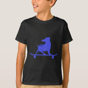 Camiseta Cachorro De Patins Engraçado Amante De Bulldog Fra