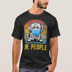 Camiseta Cachorro De Pessoas Lhasa Apso Cujo Cachorro Veste