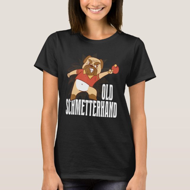 Camiseta Cachorro de Pingpong Schmetterhand - Tênis de mesa (Frente)