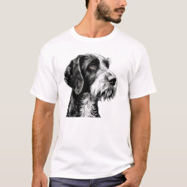 Camiseta Cachorro de Ponteiro Wirehaired Alemão