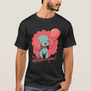 Camiseta Cachorro de poodle Com balão de ar  Amor de cachor