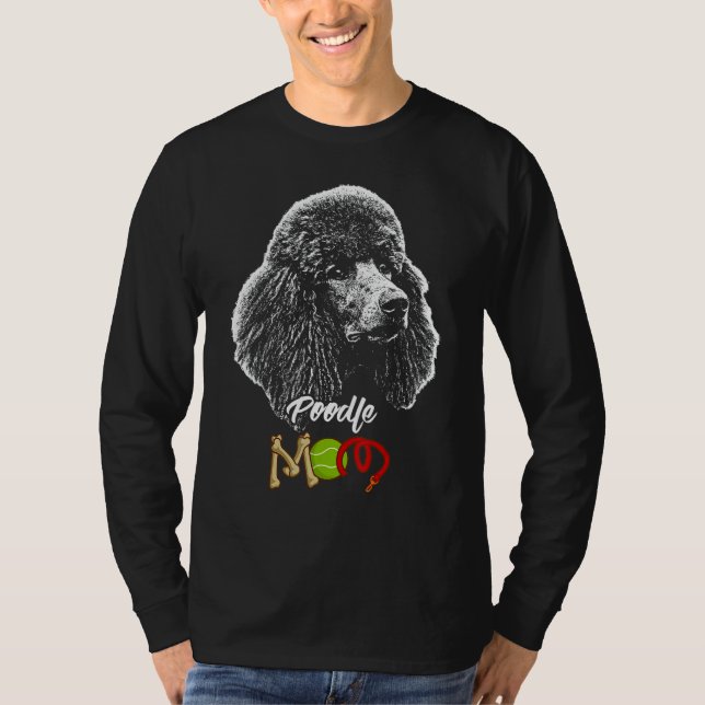 Camiseta Cachorro de Poodle Cute Mãe 1 (Frente)