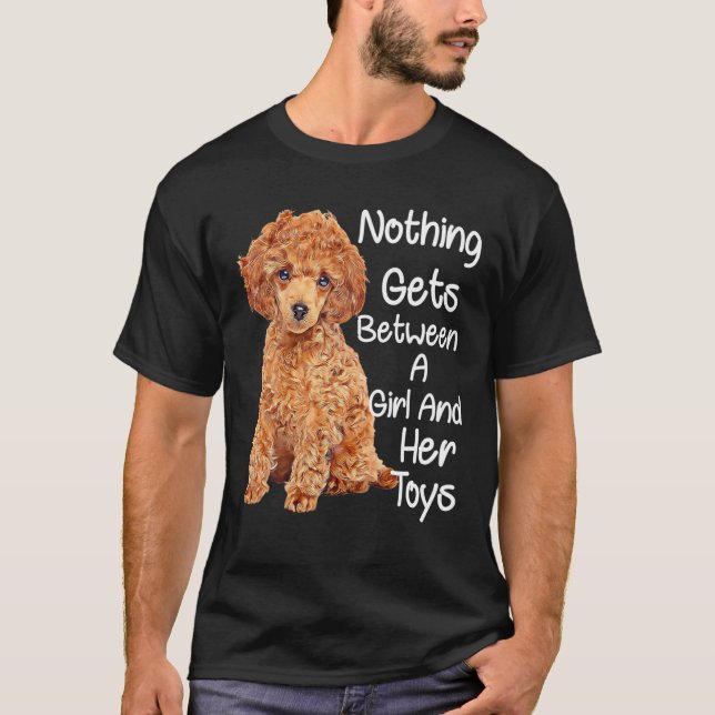 Camiseta Cachorro De Poodle De Brinquedo De Waffle Não Há N (Frente)