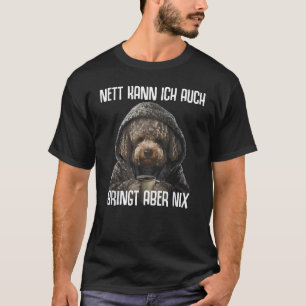 Camiseta Cachorro De Poodle Dizendo Engraçado Posso Trazer 