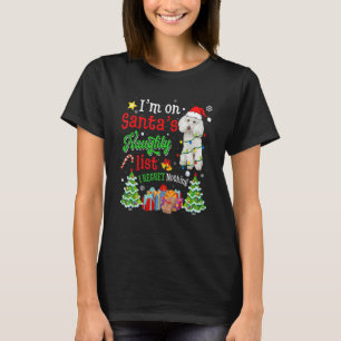 Camiseta Cachorro De Poodle Na Lista De Doidos De Papais no
