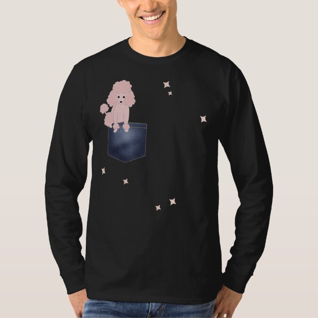 Camiseta Cachorro De Poodle No Meu Bolso, Design Legal (Frente)