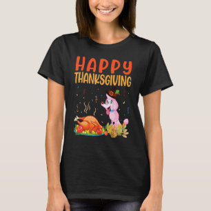 Camiseta Cachorro De Poodle Olha A Turca Carne Tome Feliz G