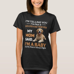 Camiseta Cachorro de Retriever de Ouro Engraçado