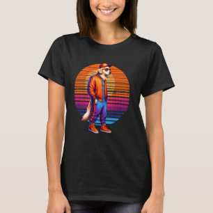 Camiseta Cachorro de Retriever de Ouro Moderno Estilo Urban