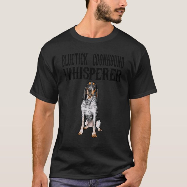 Camiseta Cachorro de Saber do Conhound Bluetick (Frente)