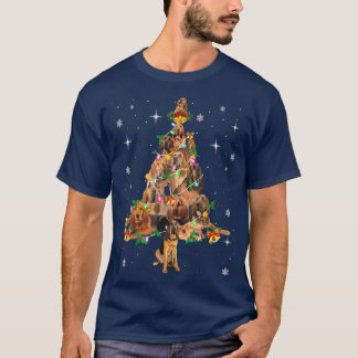 Camiseta Cachorro de Sangue Xmas Tree Lighting Bloodound Ch