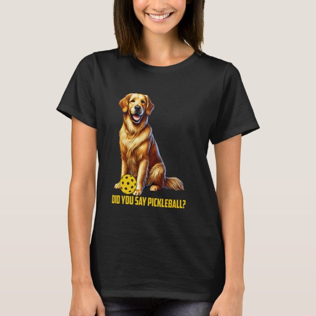 Camiseta Cachorro de Seletor de Ouro Bonito (Frente)