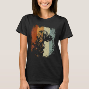 Camiseta Cachorro de Setores Inglês do Design de Imagem Ret