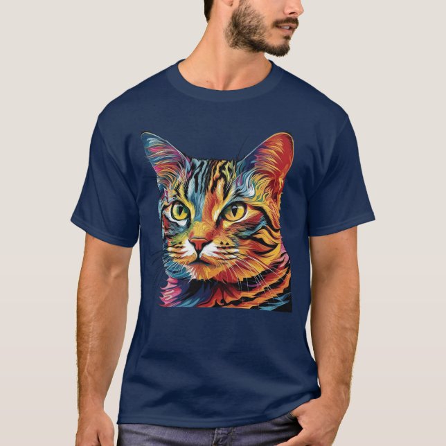 Camiseta Cachorro de T-Shirt com padrão (Frente)