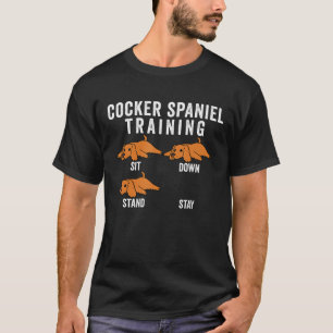 Camiseta Cachorro de treinamento em Cocker Spaniel
