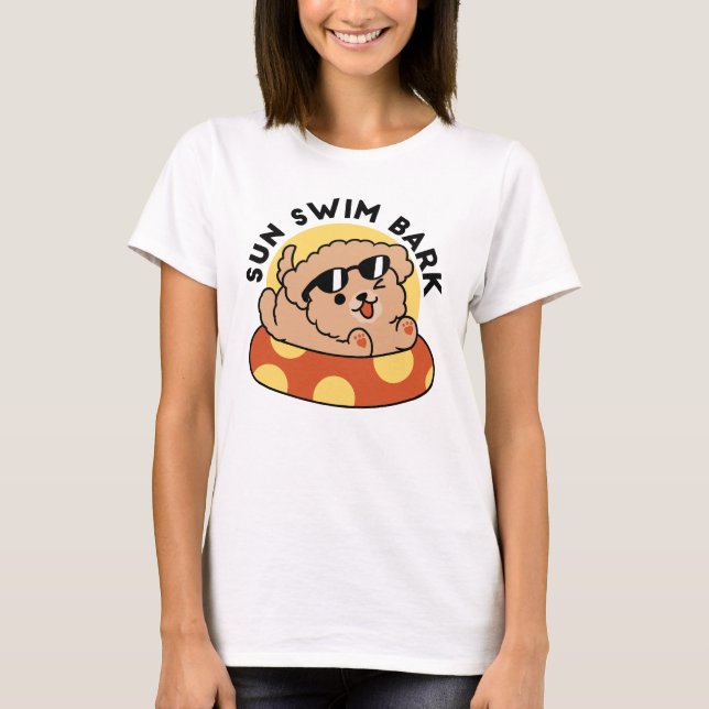 Camiseta Cachorro de Verão legal flutuante - Festa de Pisci (Frente)