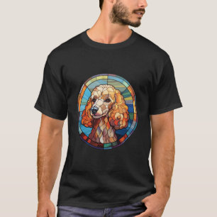 Camiseta Cachorro de Vidro Colorido Doce Poodle