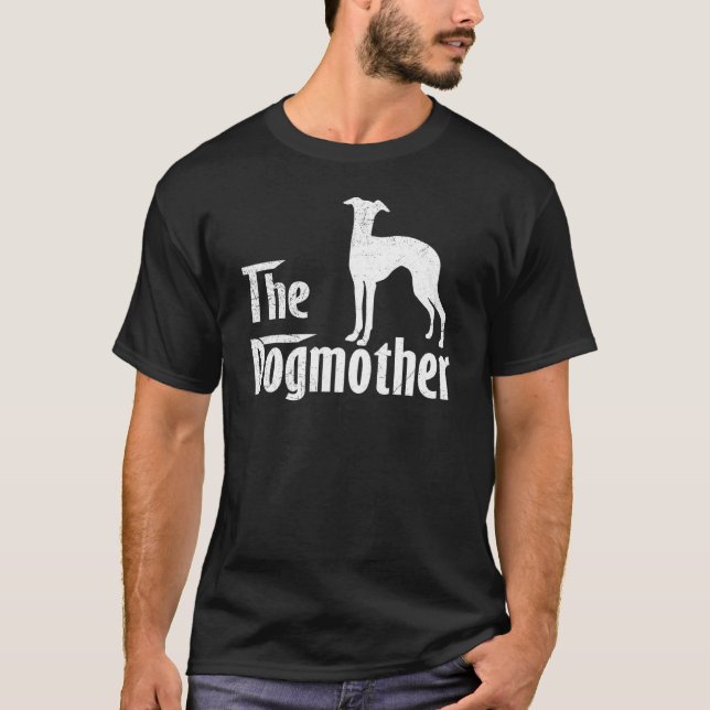 Camiseta Cachorro de Whippet Dia de as mães (Frente)