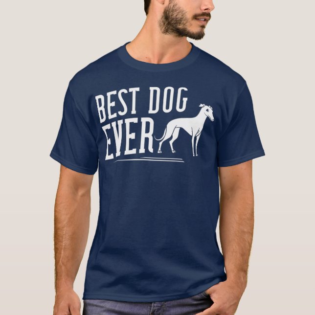 Camiseta Cachorro de Whippet é dono do dono (Frente)
