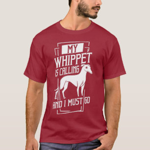 Camiseta Cachorro de Whippet é dono do dono