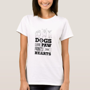 Camiseta Cachorro deixa pata em seu coração.