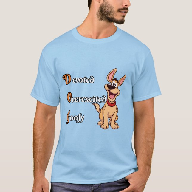 Camiseta Cachorro: Devotado Goofy. (Frente)