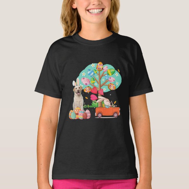 Camiseta Cachorro | Dia da Páscoa do Labrador (Frente)