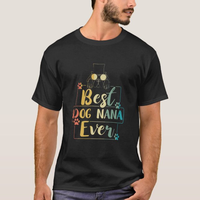 Camiseta Cachorro Divertido Melhor Cachorro Nana Nunca Cach (Frente)