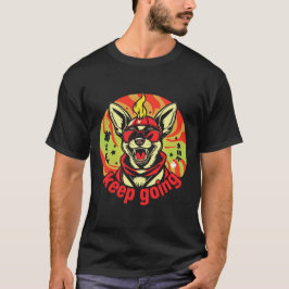Camiseta Cachorro Diz 'Continue!' – Cachorro Motivacional 
