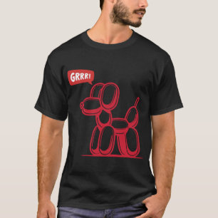 Camiseta Cachorro do Balão do Partido da Tinta Vermelha - G