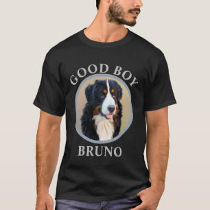 Camiseta Cachorro do bom menino adiciona texto fotográfico